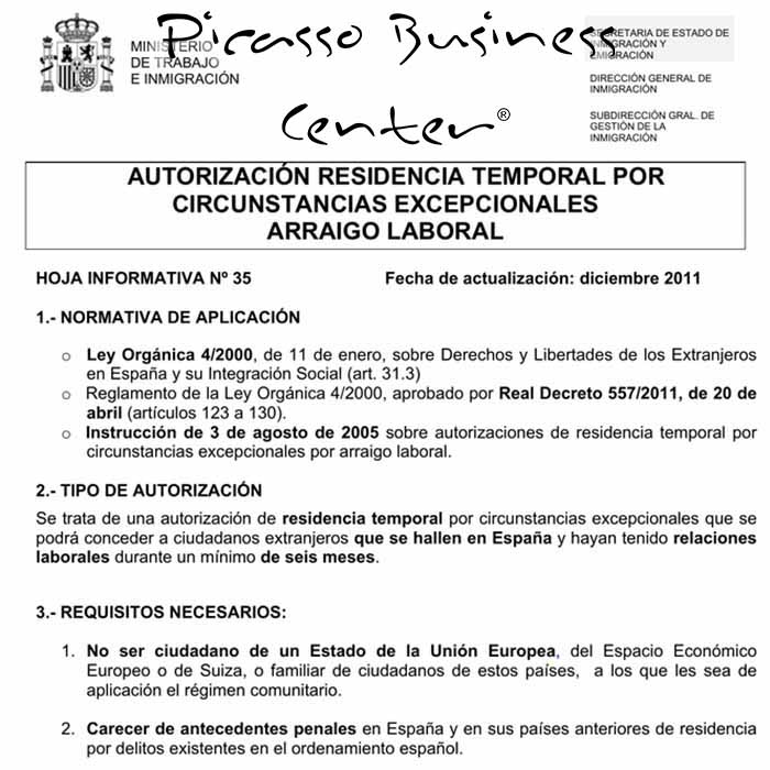 Autorització de treball: Arrels laborals